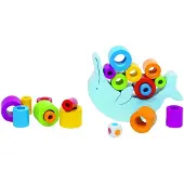 Goki Balancerende dolfijn - Balansspel - 17X12Cm - 20 Delen - 4 Jaar