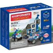Clics Toys Magnetisch set Magformers, Verbazingwekkend politieset