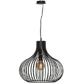 Freelight Hanglamp Aglio, dimbaar, zwart, Woon-/ Eetkamer, metaal, Modern, hanglamp