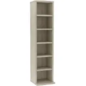 vidaXL Cd-kast 21x20x88 cm bewerkt hout sonoma eikenkleurig