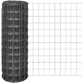 vidaXL Eurozaun stalen omheining, 10 x 1 meter, grijs