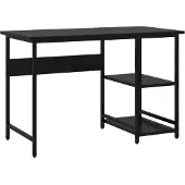 vidaXL Computerbureau 105x50x72 cm MDF en metaal zwart