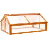 vidaXL Broeikas 114x80x50 cm vurenhout bruin