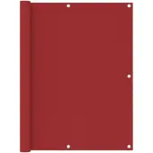vidaXL Balkonscherm 120x400 cm oxford stof rood