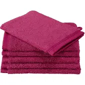 De Witte Lietaer Washandje Contessa Aubergine (set van 6)