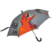 Moses Kinderparaplu T-rex 80 Cm Polyester Grijs/oranje