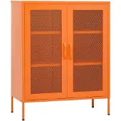 vidaXL Opbergkast 80x35x101,5 cm staal oranje