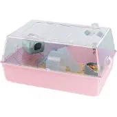 Big Buy Cooking Mini Duna Hamsterkooi, roze, kunststof