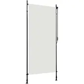 vidaXL Rolgordijn voor buiten 100x270 cm crème