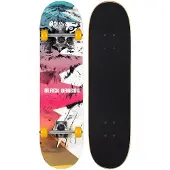 Black dragon Skateboard - Street Natives - Wit/Roze - 100KG