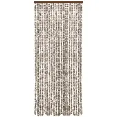 vidaXL Insectenwerend gordijn, taupe en wit, 56x185 cm, chenille