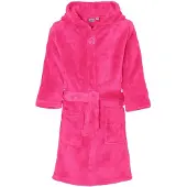 Playshoes fleece badjas fuchsia Roze Meisjes Polyester Capuchon Effen - maat 122/128