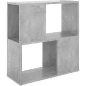 vidaXL Boekenkast 60x24x63 cm bewerkt hout betongrijs