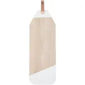 Vepa Bins Tapasplank Limbo - Rubberhout met Leer - Wit - TAK Design