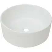 vidaXL Wastafel rond wit 40x15 cm keramiek