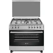 Wiggo WO-E905R - Gasfornuis - 5 Kookzones - 7 Ovenstanden - Wokbrander - Roestvrijstaal