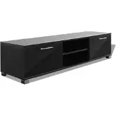 vidaXL Tv-meubel 120x40,5x35 cm hoogglans zwart