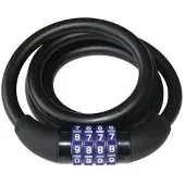 QT Cycletech Spiraalslot Cijfercombinatie 1200 X 12 Mm Zwart