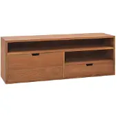 vidaXL Tv-meubel 110x30x40 cm massief teakhout