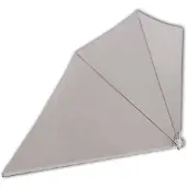 vidaXL Balkonscherm inklapbaar 160x240 cm crème