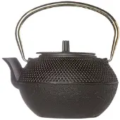 COSY&TRENDY Shinto Theepot - 1L2 - Zwart - Koper Handvat