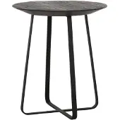 DTP Home Highlight Neptunes salontafel teakhout zwart 40x40x45cm