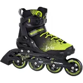 Tempish Wox 84 Skeelers Volwassenen – 4x84mm Wielen – Fitness Inline Skates – Zwart Groen – Maat 42
