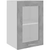 vidaXL Bovenkast Lyon 40x31x60 cm bewerkt hout betongrijs