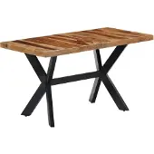 vidaXL Eettafel 140x70x75 cm massief acaciahout