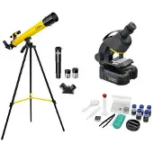 National Geographic Teleskop + Mikroskop Set Refractor-telescoop Azimutaal Achromatisch Vergroting 50 tot 100 x