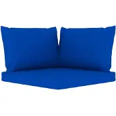 vidaXL Palletkussens 3 st oxford stof blauw