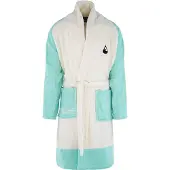Blokker Wave Hawaii Badjas Quatro Katoen Mintgroen/wit Maat S