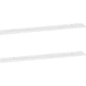 vidaXL Wandschappen 2 st 115x9x3 cm hoogglans wit