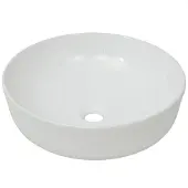 vidaXL Wastafel rond wit 41,5x13,5 cm keramiek