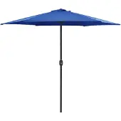 vidaXL Parasol met aluminium paal 270x246 cm azuurblauw