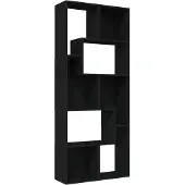 vidaXL Boekenkast 67x24x161 cm bewerkt hout zwart