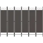 vidaXL Kamerscherm met 6 panelen 240x180 cm antraciet