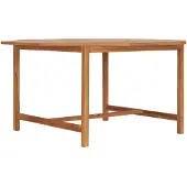 vidaXL Tuintafel 150x150x75 cm massief teakhout