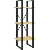 vidaXL Boekenkast met 3 schappen 40x30x105 cm massief grenenhout