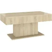 vidaXL Salontafel 96x50x45 cm bewerkt hout sonoma eikenkleurig