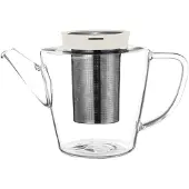 Viva Scandinavia Viva - Infusion Glazen Theepot met Filter 1 liter - Borosilicaatglas - Transparant