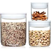 Mbs ClickClack vershoudboxen Pantry Round 0,6/1,6/3,2 L wit 3-delig