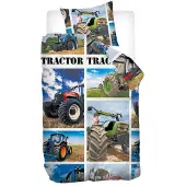 Snoozing Tractor flanel dekbedovertrek