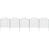 vidaXL Schuttingset gebogen 77,5x78,5 cm groen