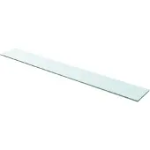 vidaXL Wandschap transparant 110x15 cm glas