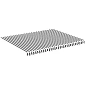 vidaXL Vervangingsdoek voor luifel 450x350 cm polyester antracietkleurig en wit