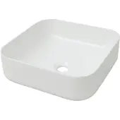 vidaXL Wastafel vierkant wit 39x39x13,5 cm keramiek