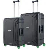 Carryon Steward TSA Kofferset - 2 delige trolleyset - Met vaste sloten - Donker Grijs