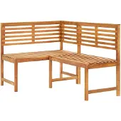 vidaXL Tuinhoekbank 140 cm massief acaciahout