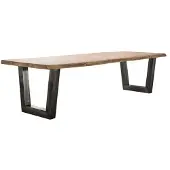 Dimehouse Eettafel Industrieel Acaciahout Tristan - Zwart metaal